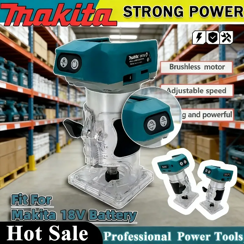 

Makita DRT50 Cordless Brushless Trimming Machine Slotting Tool Rechargeable Milling Woodwork Engraving Machine Tool