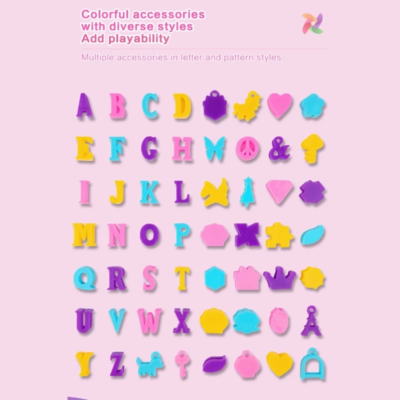 مجموعة صناعة الخرزات DIY للفتيات من سن 5 إلى 12 عامًا، لعبة نشاط تعليمي 15UB #3