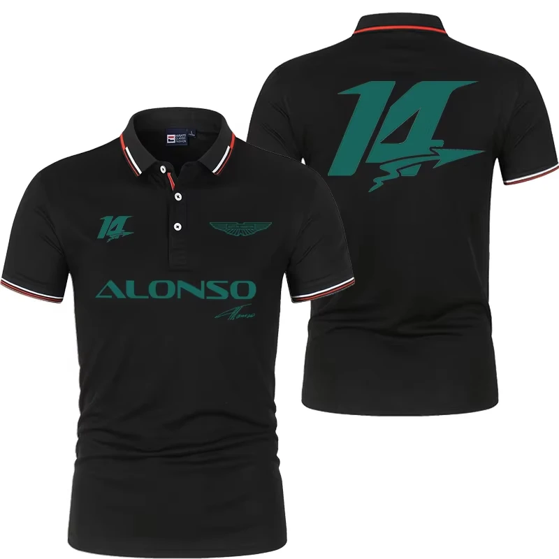 Camiseta polo idéntica para hombre y mujer del equipo Aston Martin Racing, para verano, manga corta, estilo deportivo informal. Nuevo estilo 2026 fa