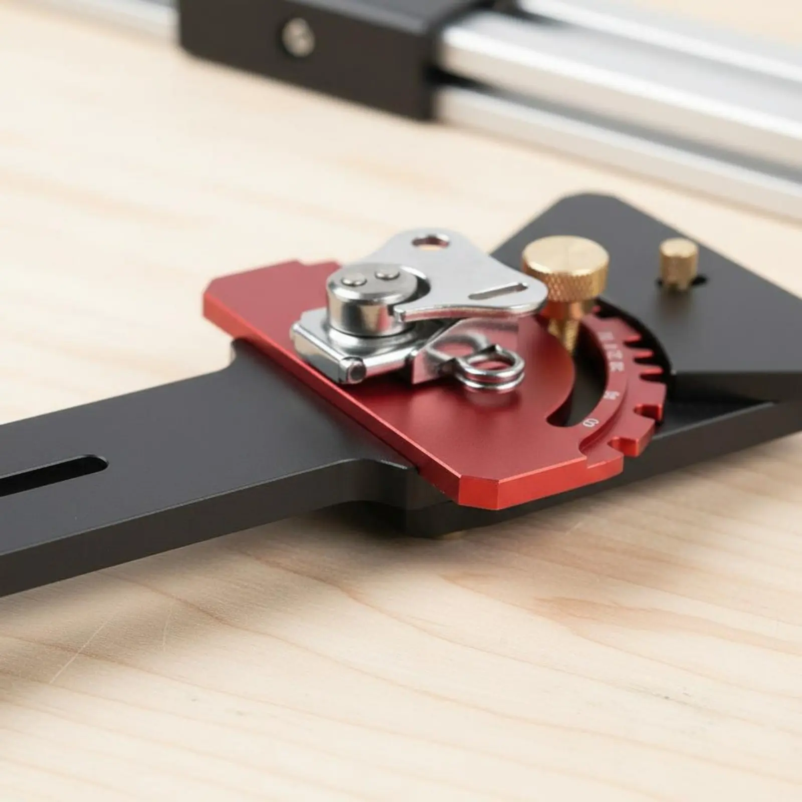 

Saw Rail Square Aluminum Alloy 90 Degree Rail Stop Track Saw Angle Fence Anodized Finish Power Tool Accessory Fast Adjust
