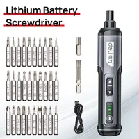 Cordless Electric Screwdriver Rechargeable 2000mah Lithium Battery Mini Drill 4V Power Tools Set Household Maintenance Repair