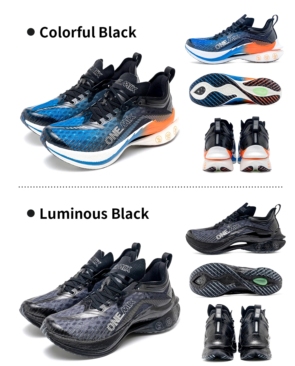 ONEMIX Carbon Plate Marathon-Laufschuhe, professionelle, stabile Unterstützung, Stoßdämpfung, ultraleichte Rebound-Sneaker – Detail 20