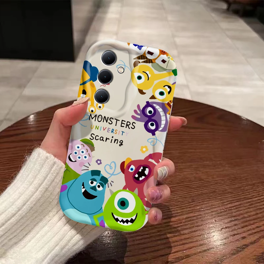 M-monsters Inc 3D Wave Case For Samsung A73 A72 A71 A55 A54 A53 A35 A34 A33 A25 A24 A23 A15 A14 A13 A05 A04 A03 4G 5G Cover