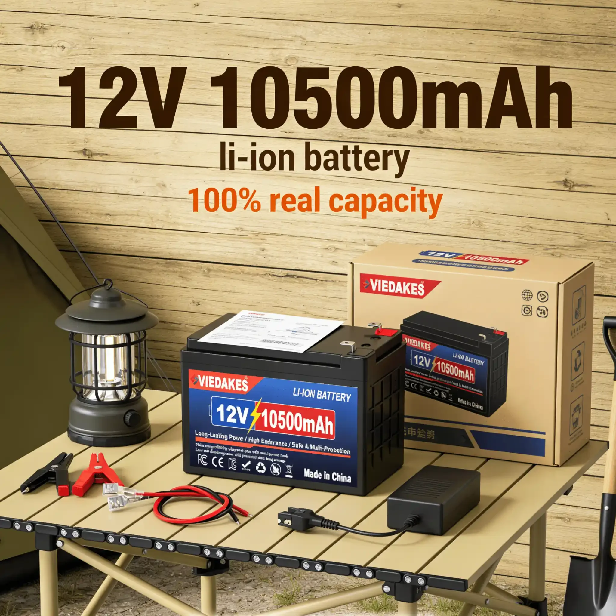 

Top Buy 100% Real Capacity 12V 10500mAh Lithium Battery Noise-Free Li-ion Pack for Camping Scooter Mini Compressor