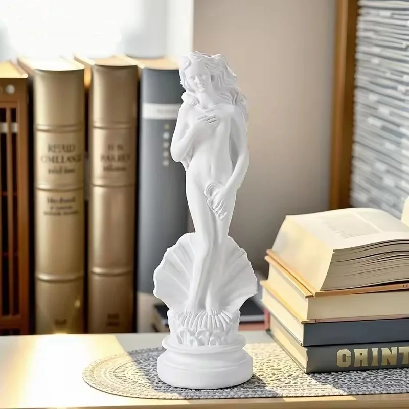 

18cm Resin Aphrodite Statue - Greek Goddess of Beauty Sculpture, Desktop & Bookshelf Decor for Home/Office
