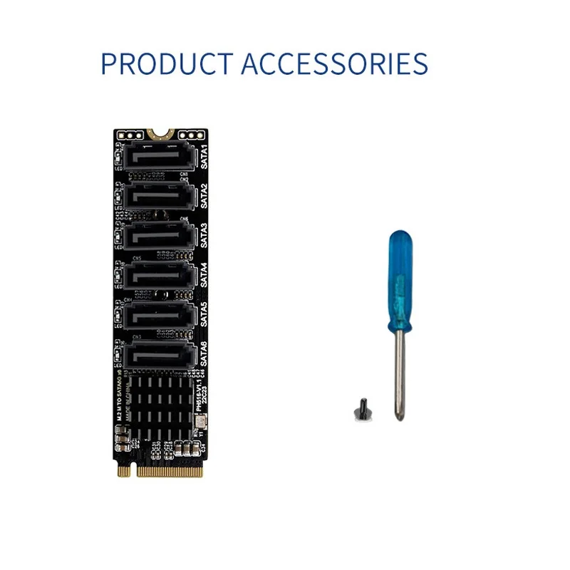 1/2pc m.2 nvme pci-e para 6 portas 3.0 sata adaptador inteligente cartão riser asm1166 6gb/s chassi servidor pc expansão de computador