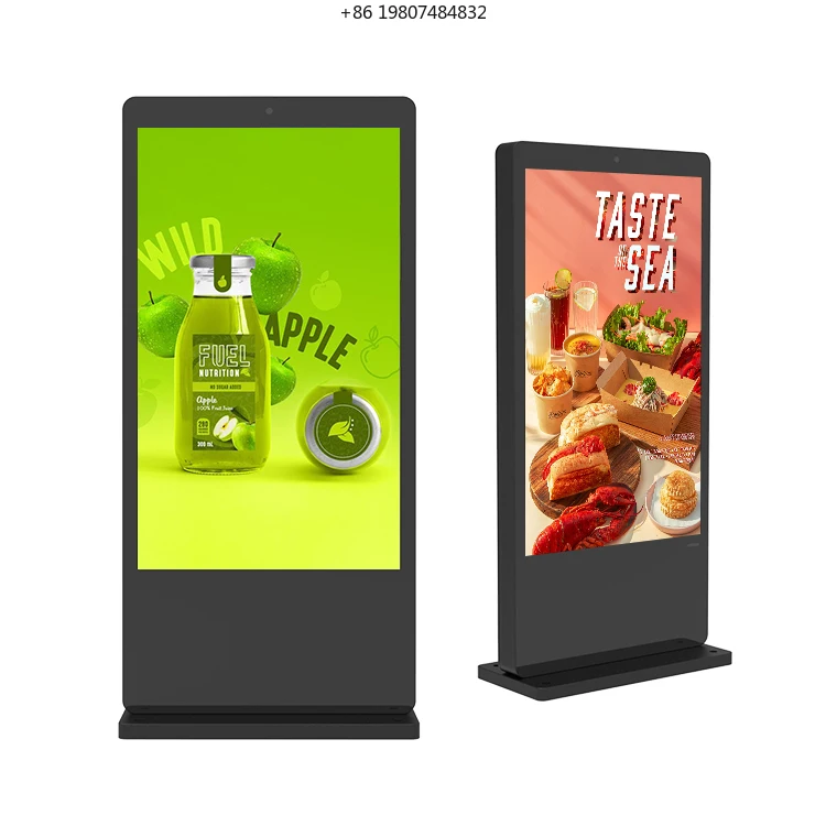 Digital Signage Display Advertising Screen Kiosk 32 43 49 55 65 75 Inch Outdoor Led Lcd Display Totem Outdoor