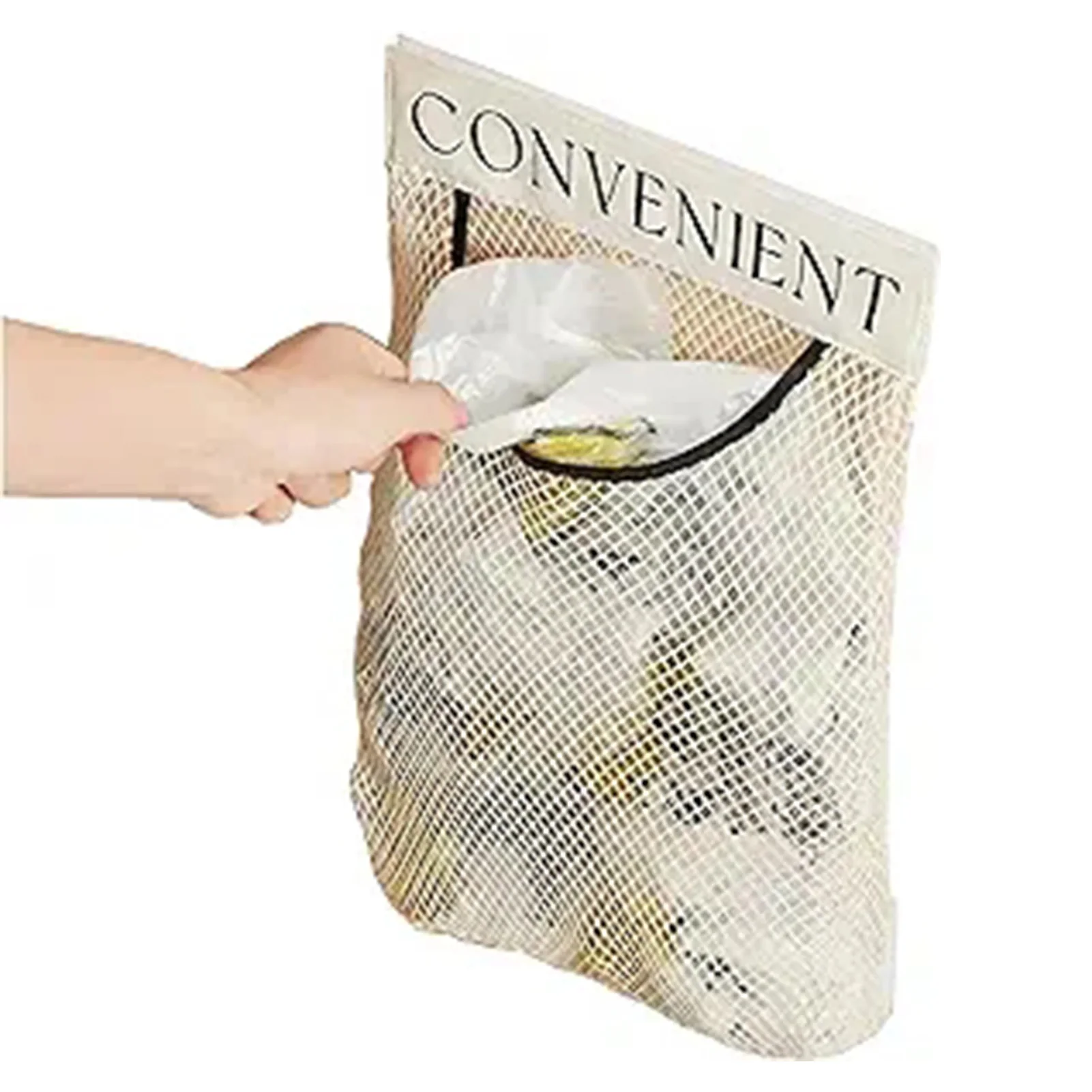 Wall Mounted Disposable Bag Container Creative Large Capacity Organizers for Collecting & Recycling Plastic Bags