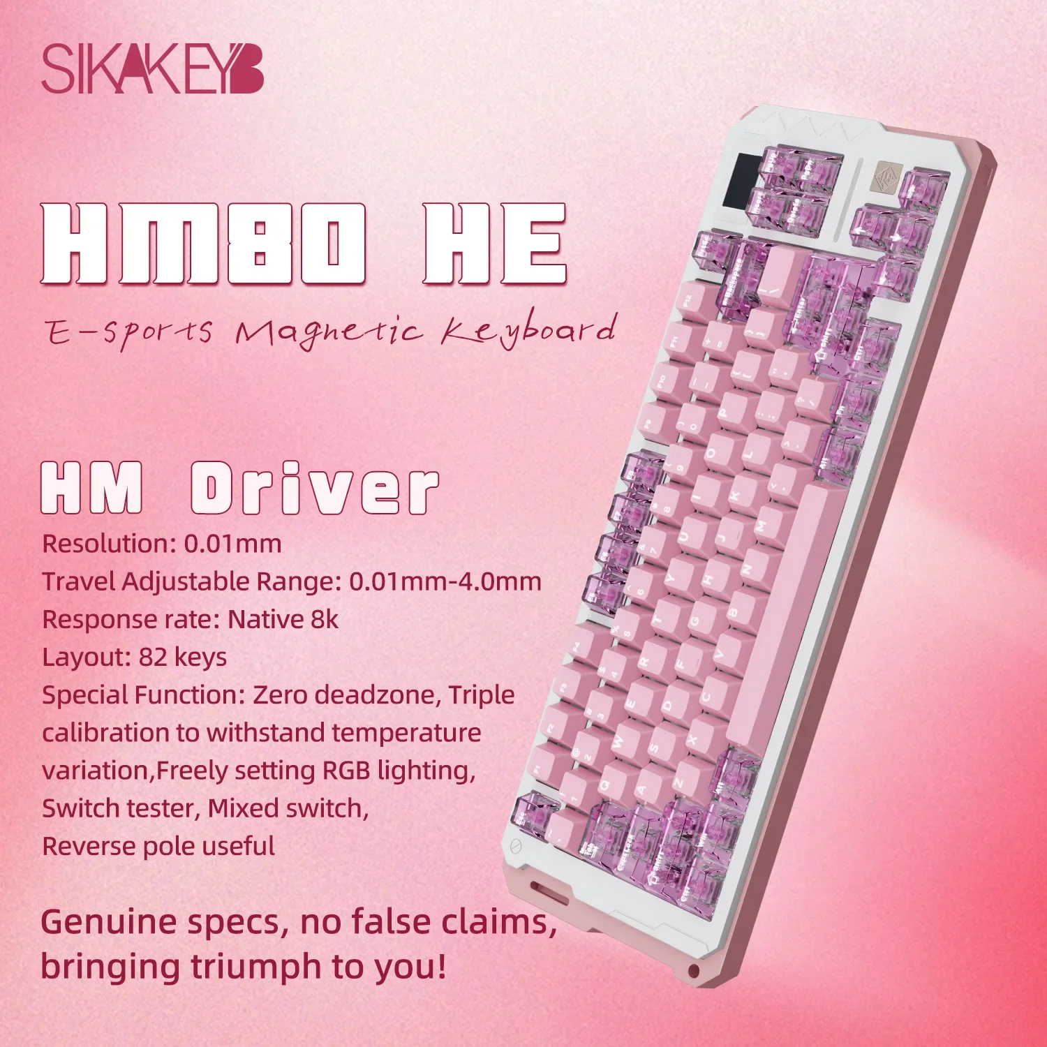 Sikakeyb Castle Hm80 HE لوحة مفاتيح مغناطيسية من سبائك الألومنيوم لوحة مفاتيح سلكية RGB Gateron 8k لوحة مفاتيح الألعاب لـ Valorant FPS