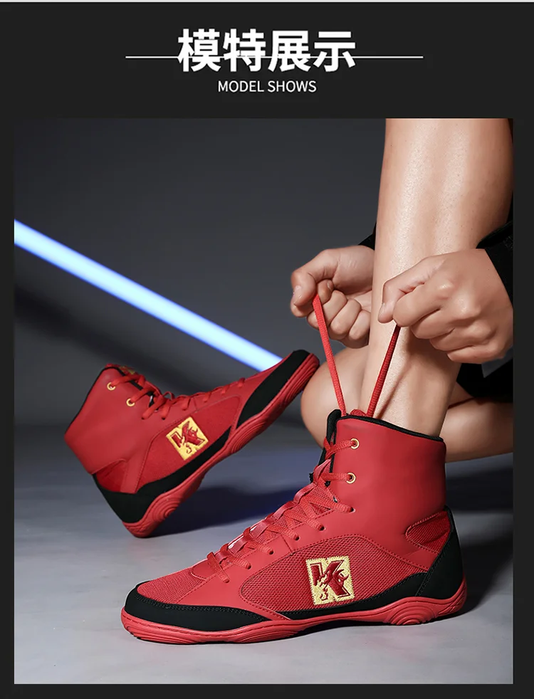 2025 Hot New Men's Quality Wrestling Boots Men's Breathable Boxing Sneakers Designer Training Shoes