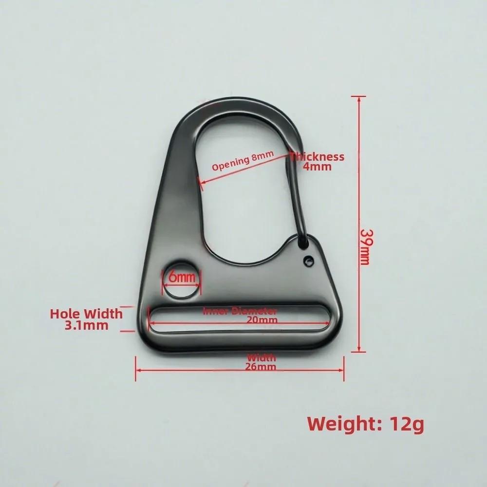 عالية الجودة الفولاذ المقاوم للصدأ النسر الفم استبدال أسود/فضي 20/25/35 مللي متر هوك كليب حزام حلقة تسلق أداة خارجية #4