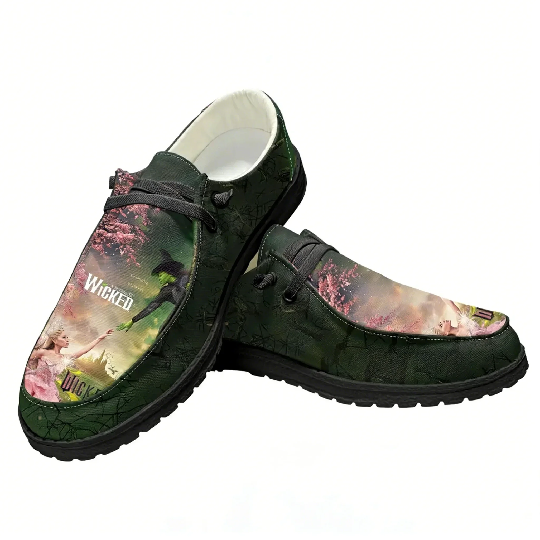 

Повседневная обувь Wicked the Musical, мужская и женская обувь на плоской подошве, дышащая легкая обувь для улицы, обувь для пар, изготовленная на заказ