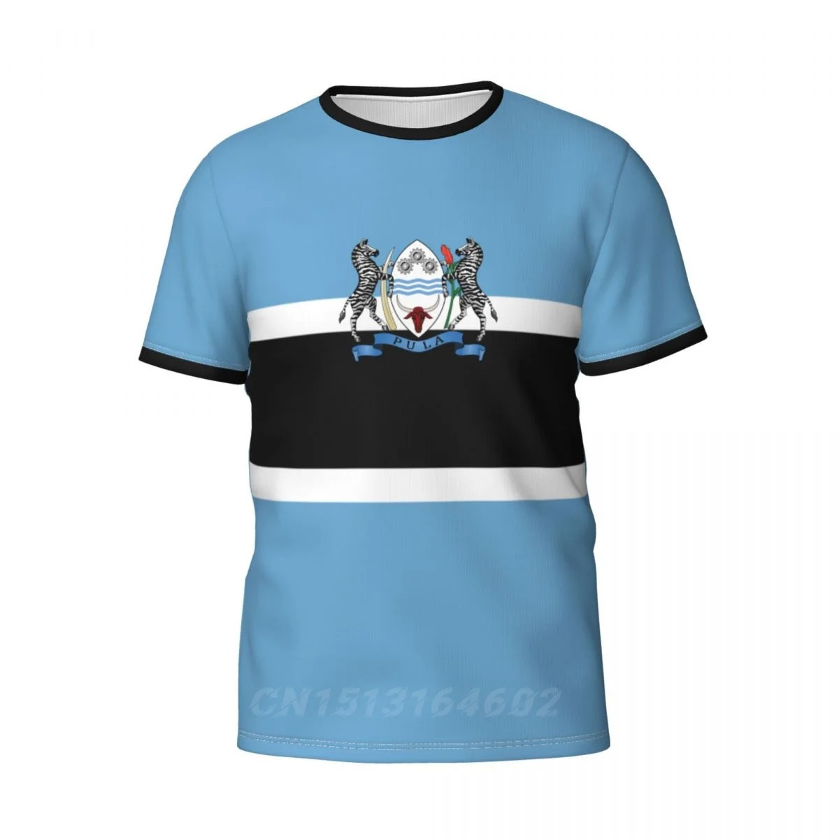 Custom Name Number Botswana Country Flag T-shirts Clothes T shirt Men Women Tees Tops For Soccer Football Fans Gift US Size