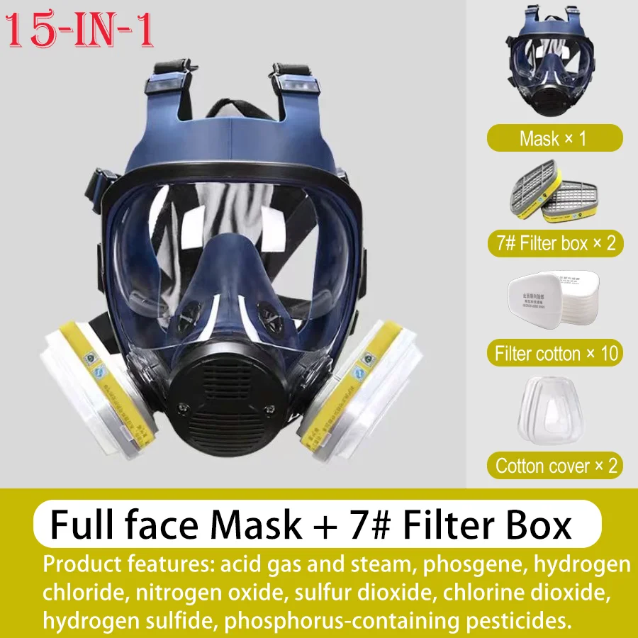 

6800 High-Sealing Respirator–Food-Grade Silicone, Hypoallergenic, Recommended for Painting, Electroplating & Pesticide Spraying