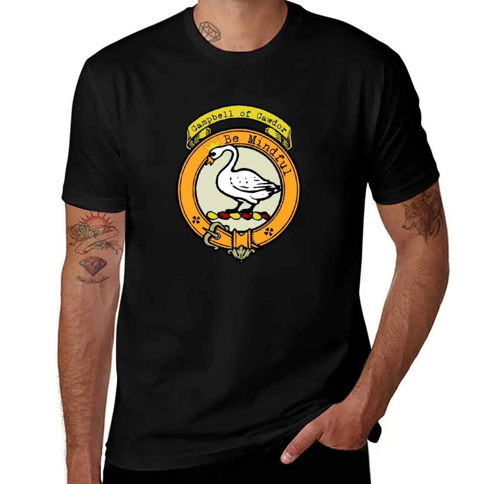 Clan Campbell of Cawdor Scottish Clan Surname crest T-Shirt Festival Short Sleeve T-Shirt
