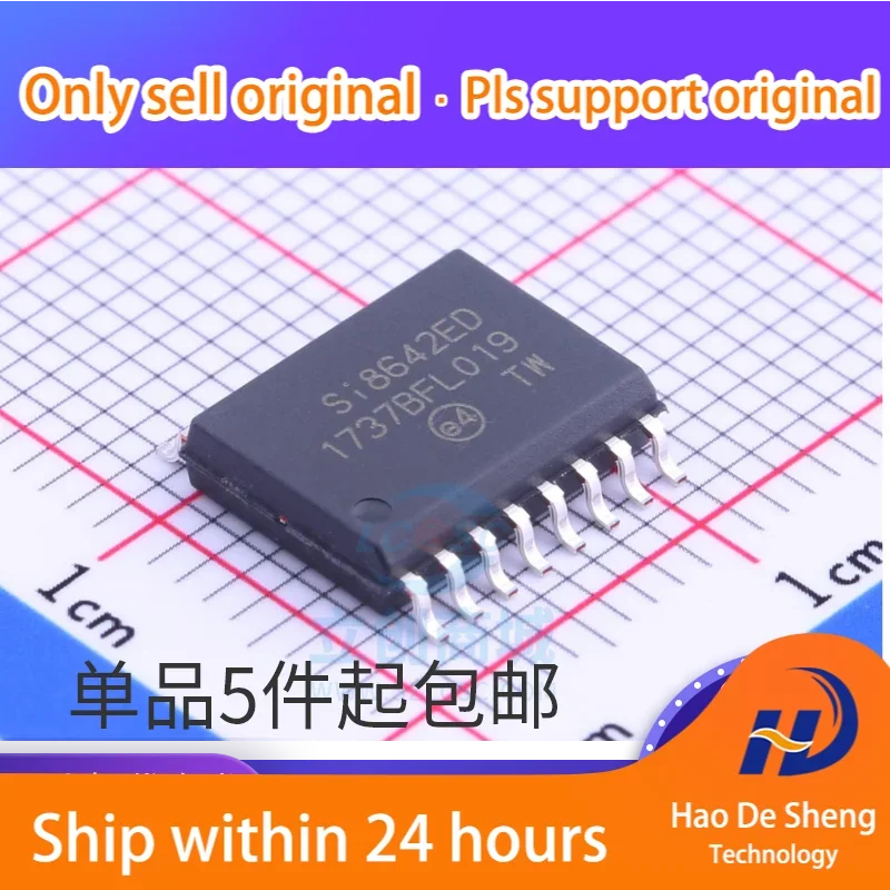 10PCS/LOT SI8642 SI8642ED-B-ISR SI8642ED SOP16 Four-channel Digital Isolator IC New Original In Stock