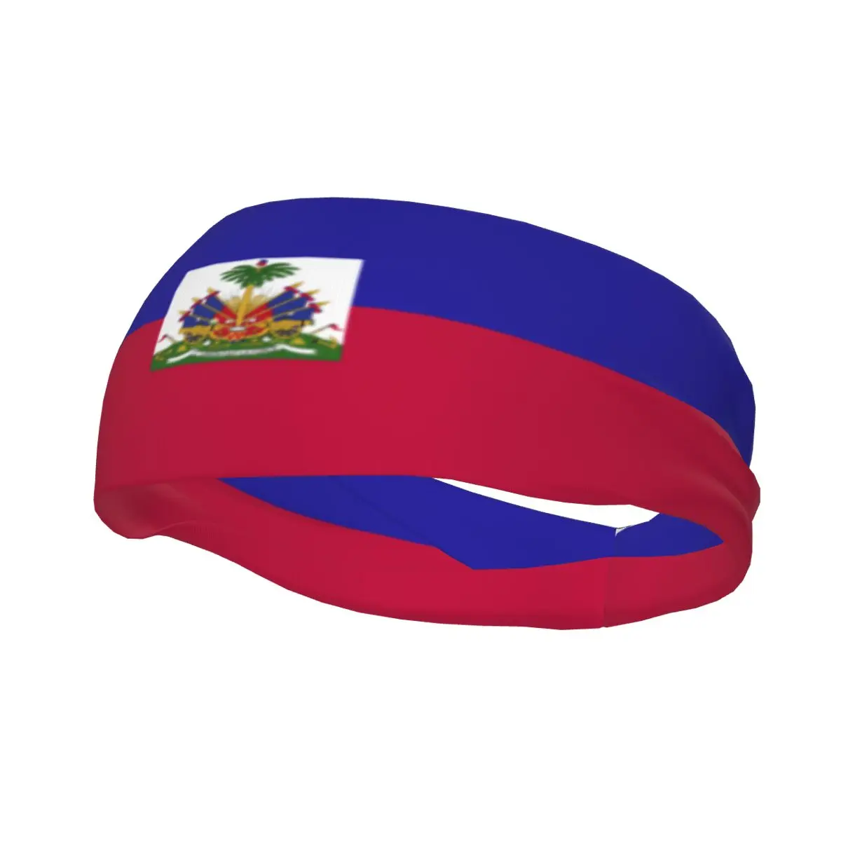 Diadema atlética con bandera de Haiti para hombres y mujeres, bandas elásticas para el sudor, baloncesto, deportes, gimnasio, Fitness, voleibol, Tenis