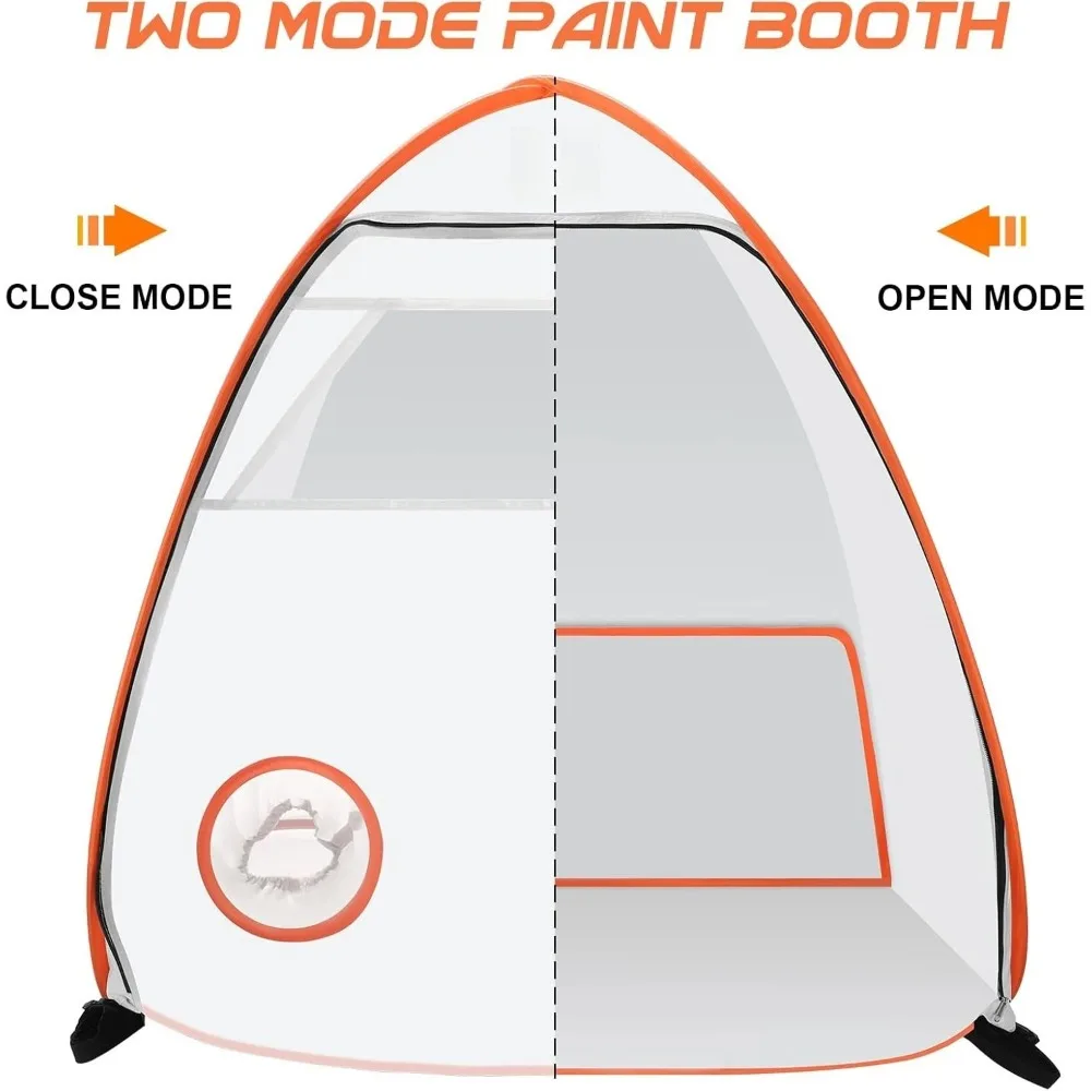 Pop Up Airbrush Spray Paint Booth Foldable Portable Tent for Model Car DIY Hobby Craft view 3