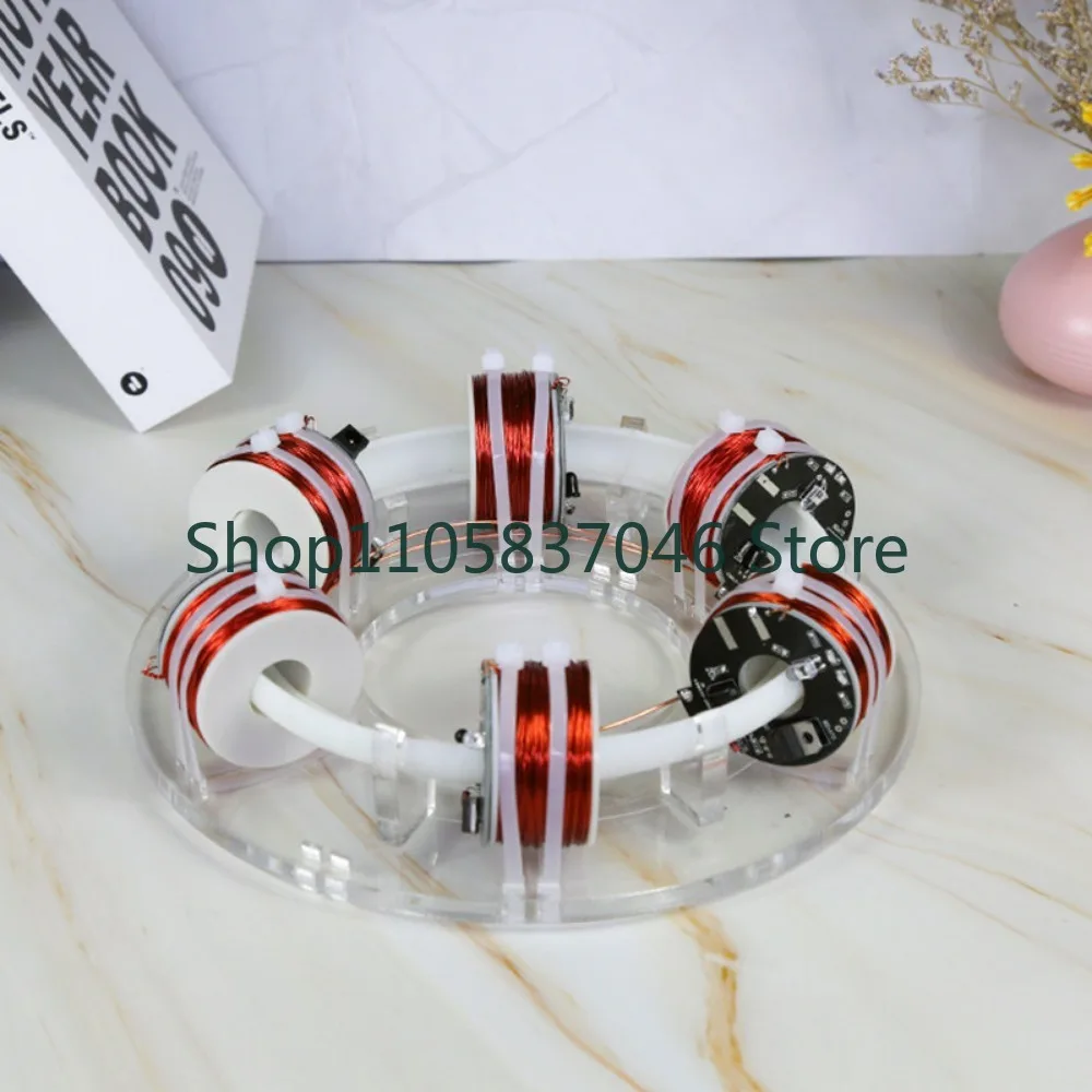 Circular cyclotron, circular magnet, scientific experiment, creative and novel technology, toy puzzle model kit