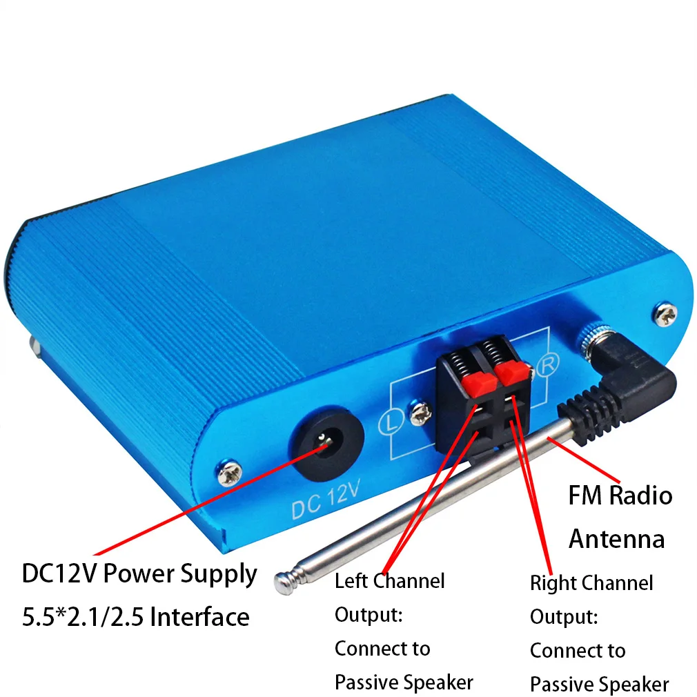 MP3 Player Decoder Board 2*25W Bluetooth Receiver Car Kit with FM Recording Calling Function Color Screen FM RadioDropshipping