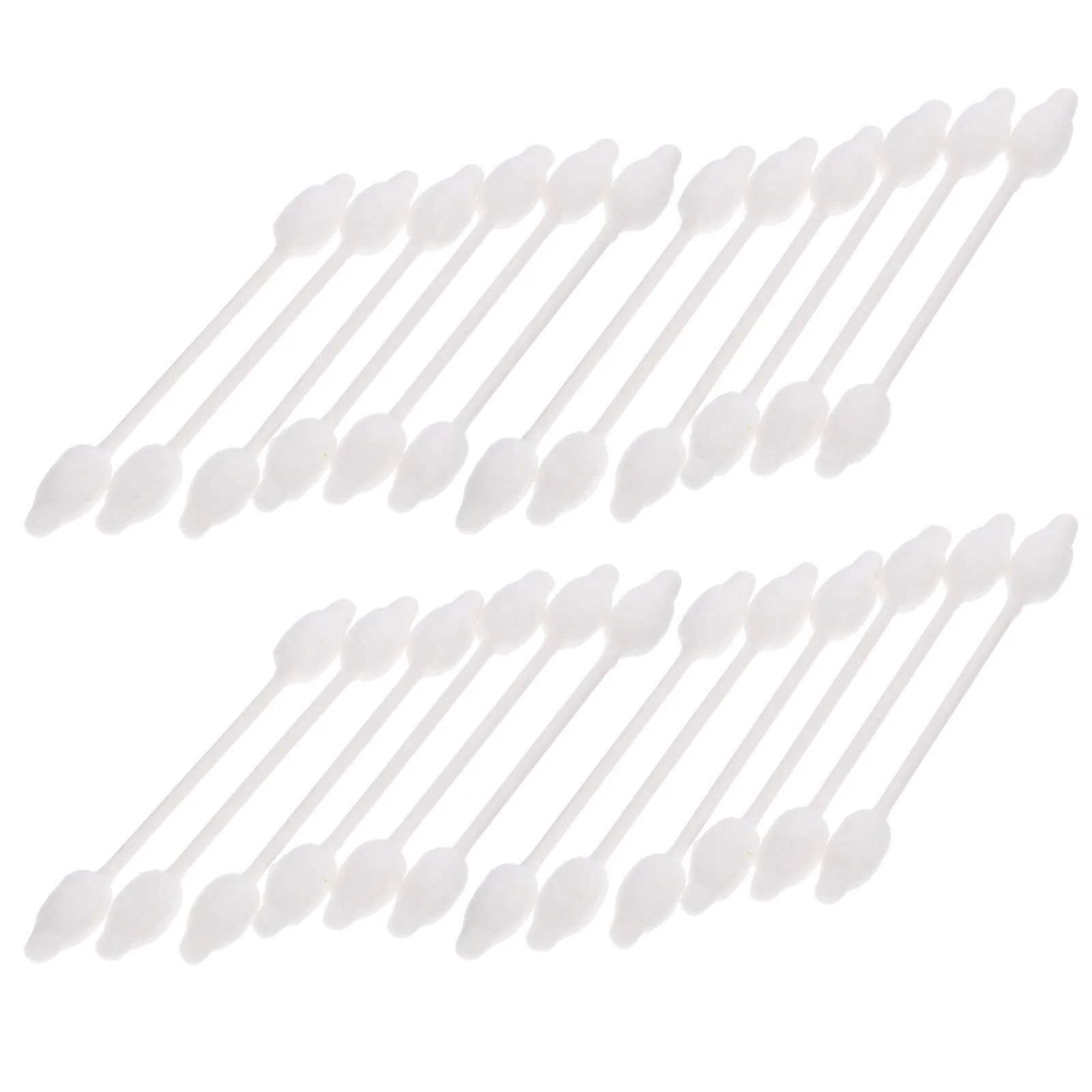 56Pcs Baby Cotton Swabs Natural Safety Gourd Shape Double Headed for Ear Wax Belly Button Cleaning Wound Makeup