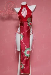 Mobbunny Women Sexy Lingerie Cosplay Costumes Halloween Cheongsam Style Halter High Slit Outfit Erotic Party Set