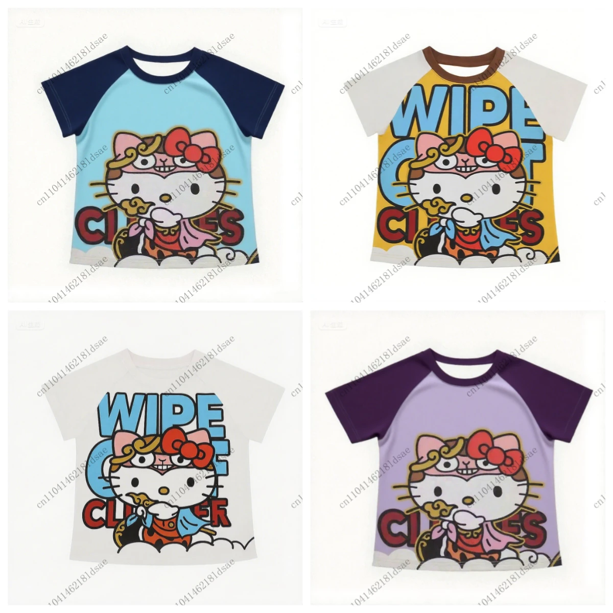 

Новые футболки с 3D принтом Hello Kitty, модные короткие топы в стиле аниме Sanrio Y2k, летние милые футболки с мультяшным принтом, уличные футболки с короткими рукавами