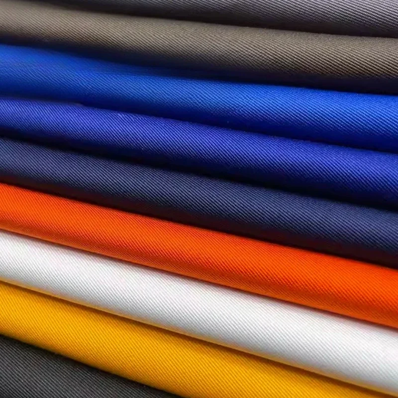 L100cm X W150cm Poly Cotton Twill Fabric for Work Uniform Apron Chef Bed Sheet Durable Blue Textile Kitchen Restaurant Supplies