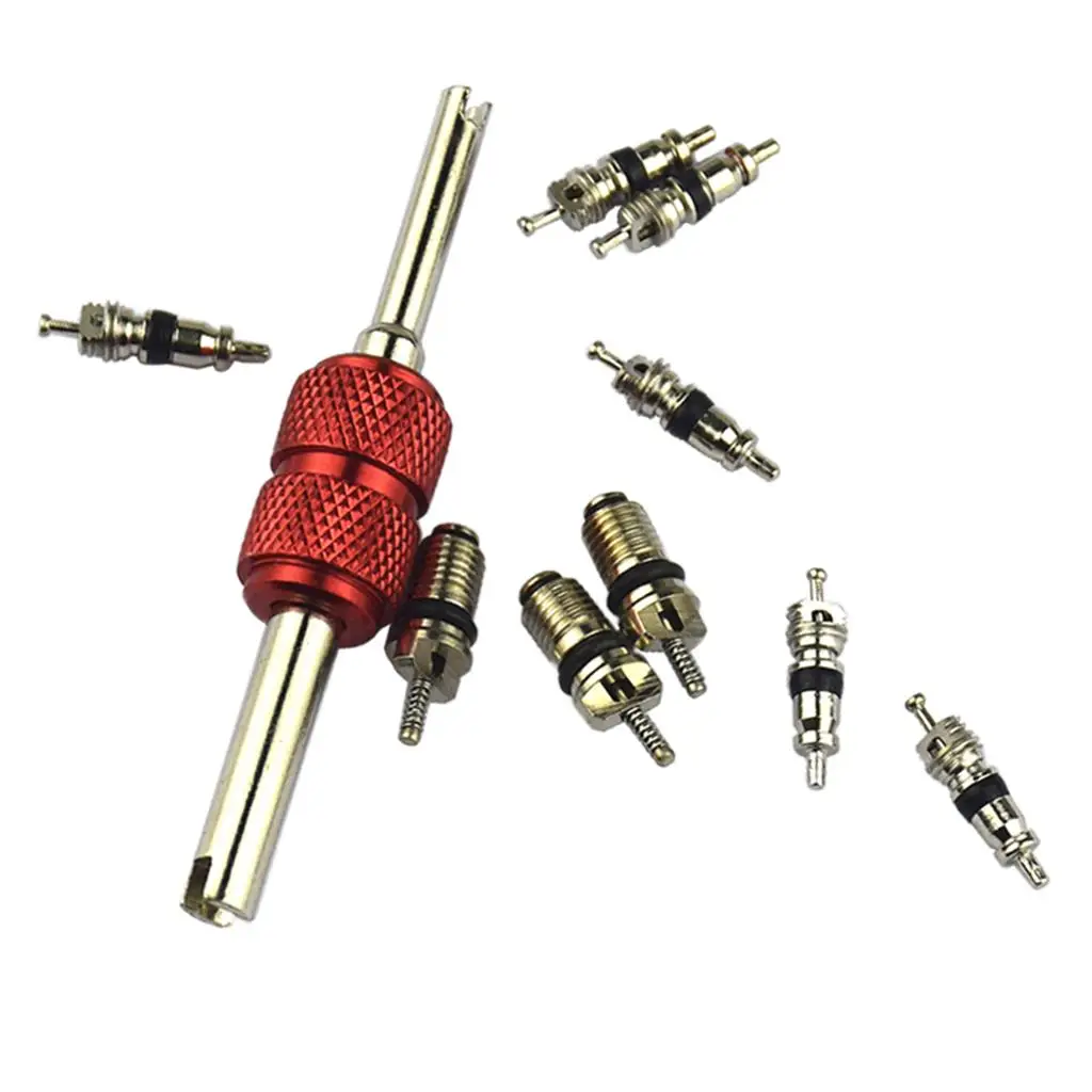 Car Air Conditioning Valve Core Removal Tool Wear Resistant Metal a C System Repair Kit for Replacement and Maintenance