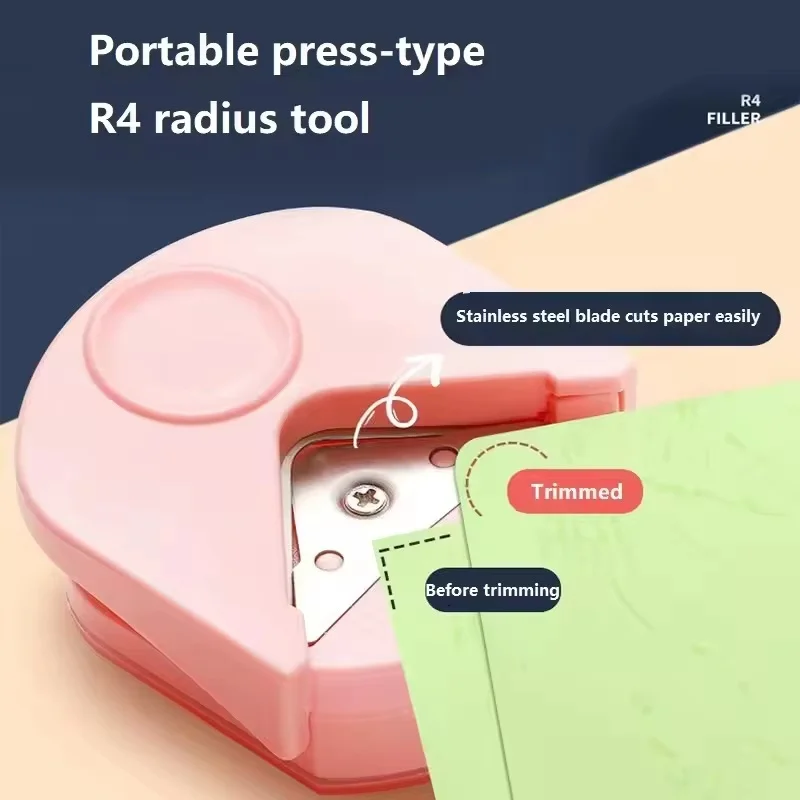 1Pcs Round Corner Tool Card Right Angled Corner Cutter Portable Paper Cutter Card Photo Cutter Student Supplies