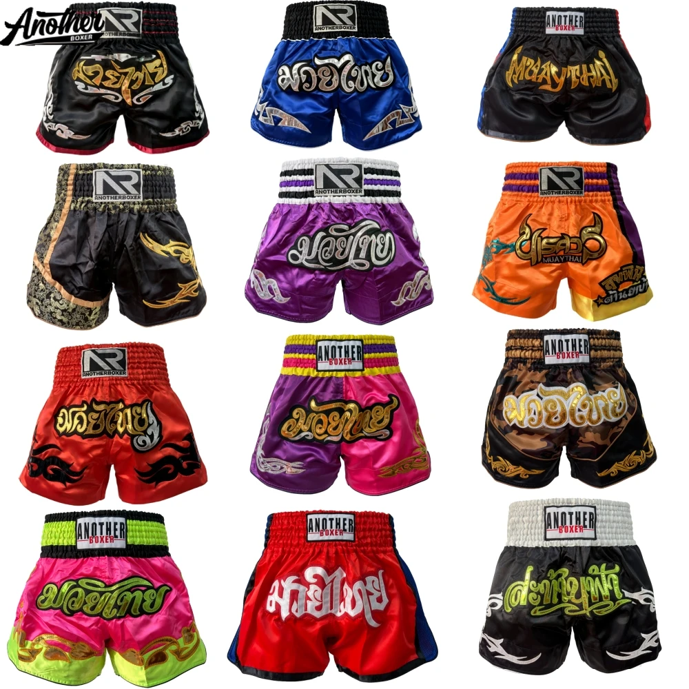 Professional Elastic Waistband Muay Thai MMA Boxing Shorts for Kickboxing BJJ Sparring Competitions - Short Fight Shorts