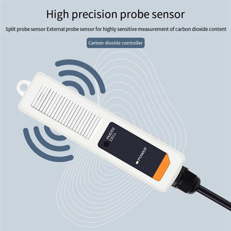 VVNB-Agc30 スマート CO2 コントローラデュアルチャンネル NDIR CO2 センサー昼夜二酸化炭素検出器温室用米国プラグ