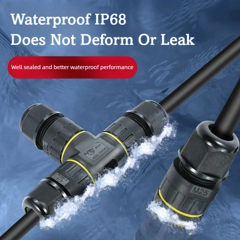 IP68 Waterproof Joint Wire Quick Connection Connector 2 3 4 Pin Solderless LED Lamp Electric Wiring Outdoor Rainproof Terminal