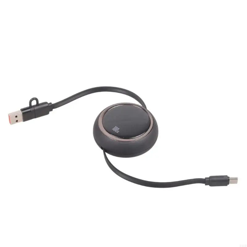 Bidirectional Telescoping USB Type C Cable 100W Fast Charging And 480Mbps Transfer For Electronics Devices 83CE