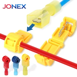 20 Sets T-shaped Crimp Terminals Electrical Wire Connectors Quick Disconnect Cable Connection T Type Insulated Snap Splice Lock