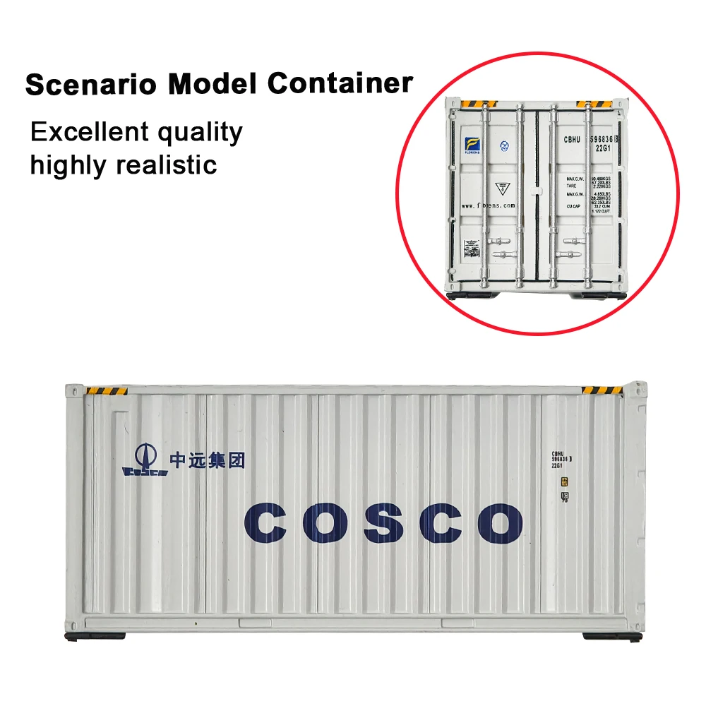 1:87 مقياس مصغر حاوية الشحن Ho مقياس الحاويات نموذج قطار الملحقات Diorama لوازم نماذج من الشاحنات أطقم جمع