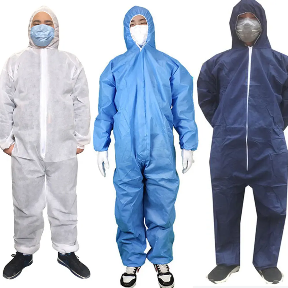 Disposable Sanitary Isolation Protection Jump Suit Work Safety Clothing Breathable Dustproof Sparying Paint Labour Overall Suit