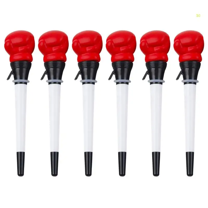 6 Pcs Pen 0.5mm Boxing Gloves Ballpoint Pen Writing Pen for Student Dropshipping