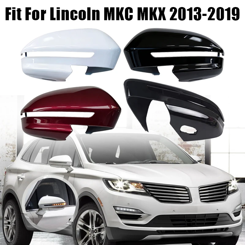 

Rearview Mirror Cover Cap For Lincoln MKC 2013 2014-2018 For Lincoln MKX 2014-2018 With Light Trough Replace Car Accessories