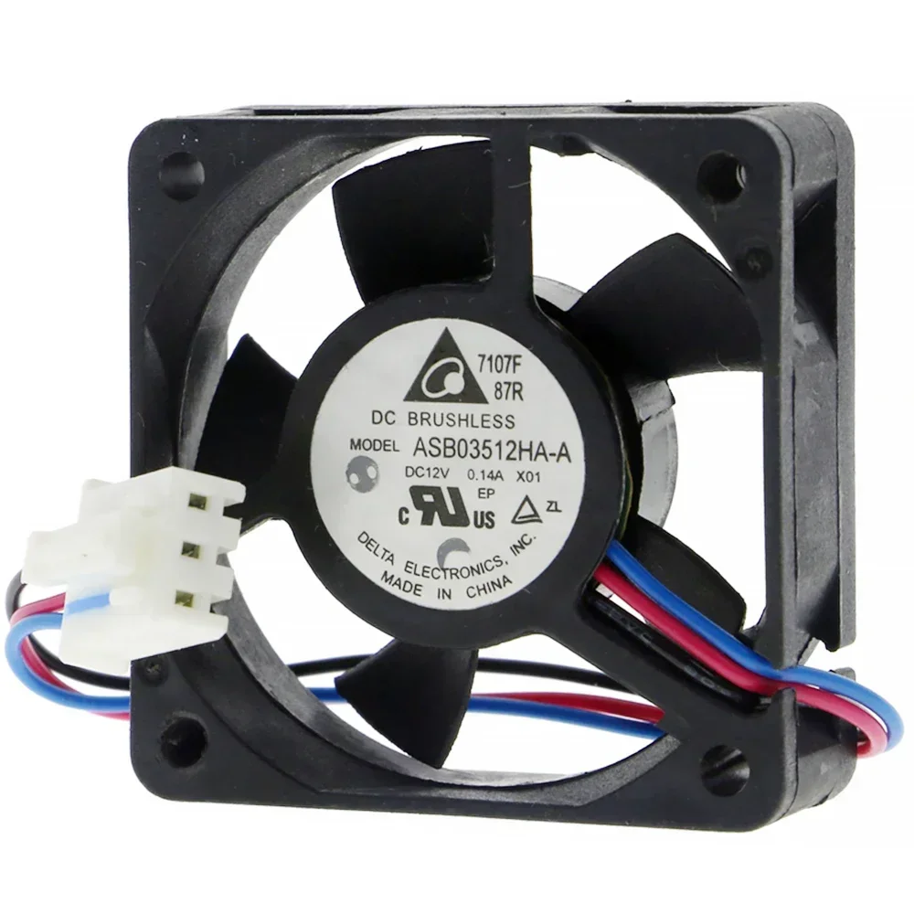 + جديد لدلتا 3510 3 سنتيمتر DC12V 0.14a ASB03512HA وحدة المعالجة المركزية برودة مروحة التبريد 35*35*10mm2-حزمة