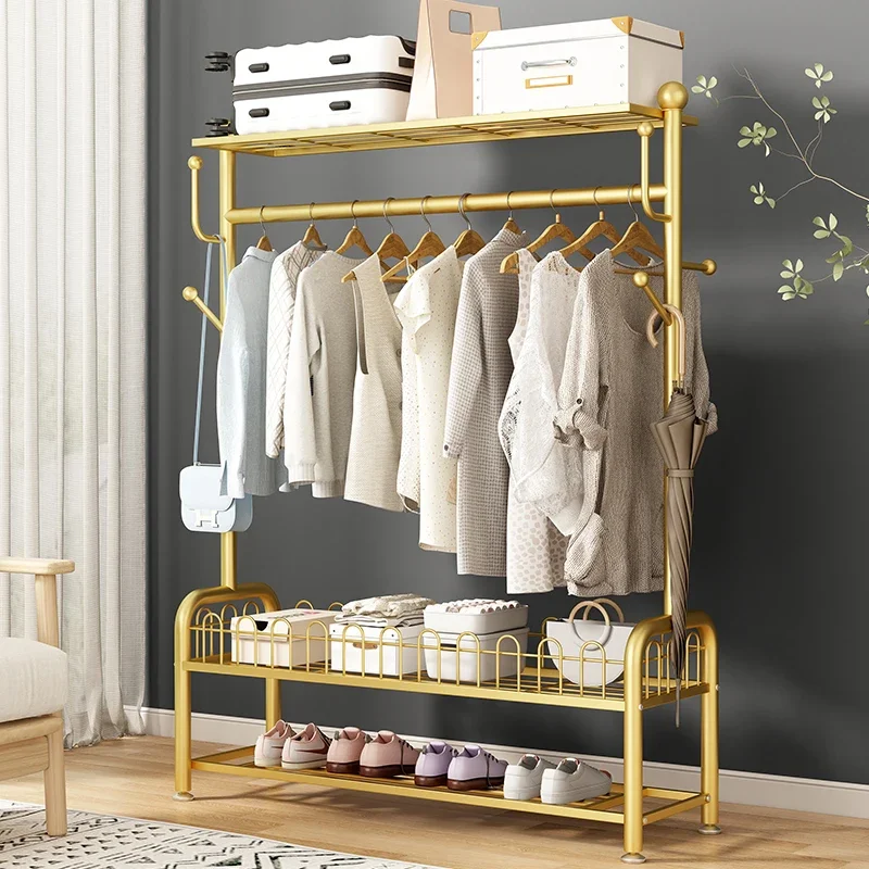 Modern Metal Coat Racks Storage Organizer Nordic Luxury Space Saving Coat Racks Bedroom Porte Manteau Lounge Suite Furniture