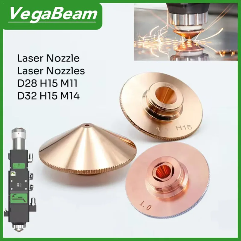

Raytools m11 nozzles Single Double Layer laser nozzle Caliber 0.8-5.0mm D28 M11 for raytools laser cutting nozzle chrome-plated