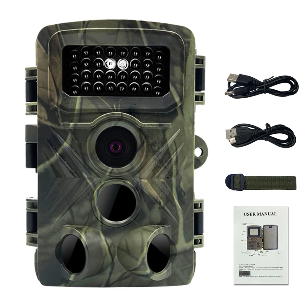 

36MP 1080P Outdoor Trail Camera Hunting Camera for Animal Observation House Monitoring IP66 Waterproof with 34 Infrared Lights