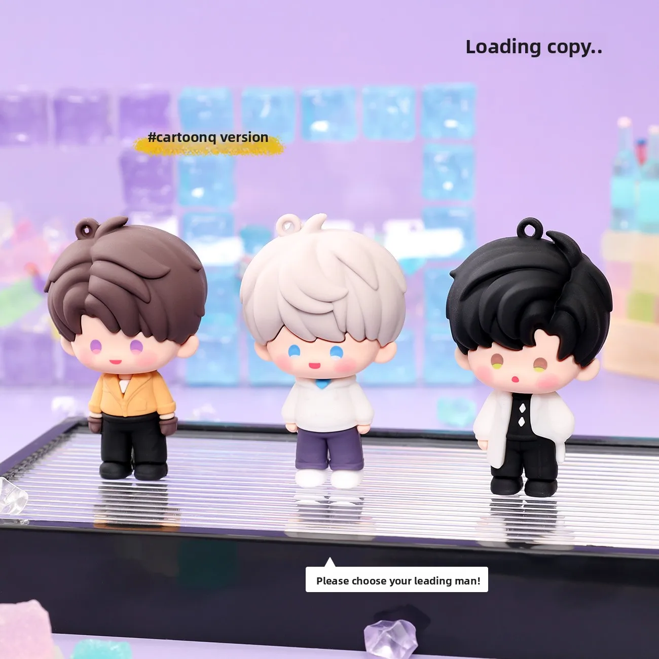 Cute Love and Deepspace Chibi PVC Keychain Bag Charm Kawaii Otome Healing Gift for Boys Girls Fans Toy Figure Ornament Accessory view 4