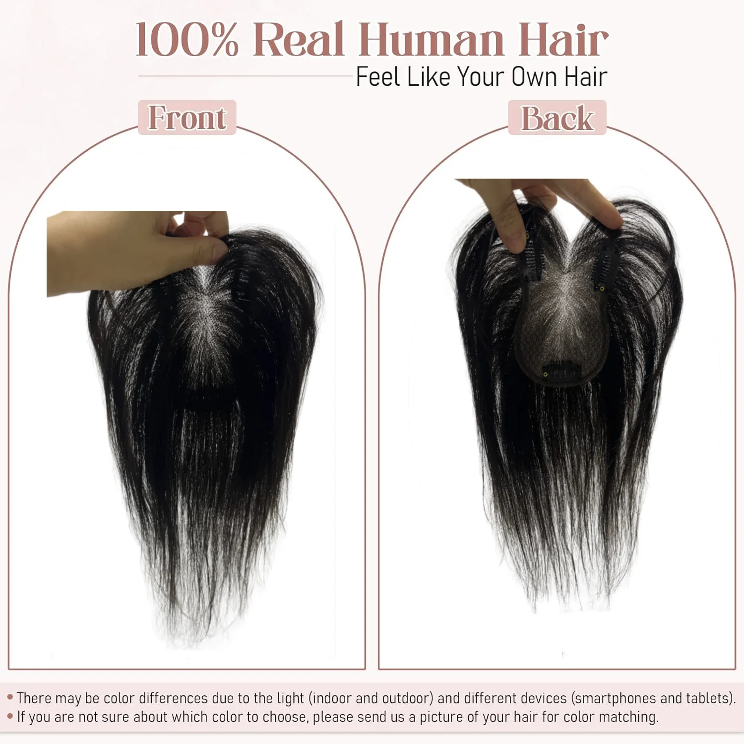 여성용 초박형 보이지 않는 헤어피스 인간의 머리카락 토퍼 360 커버리지 클립 가짜 앞머리 자연스러워 보이는 헤어 익스텐션