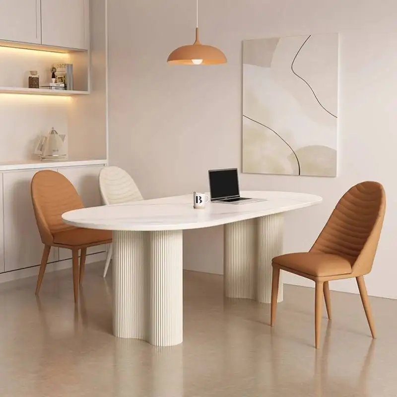 X-S  Modern Study Dining Table Kitchen Party Big Rectangular Center Dining TableHome Furniture HG