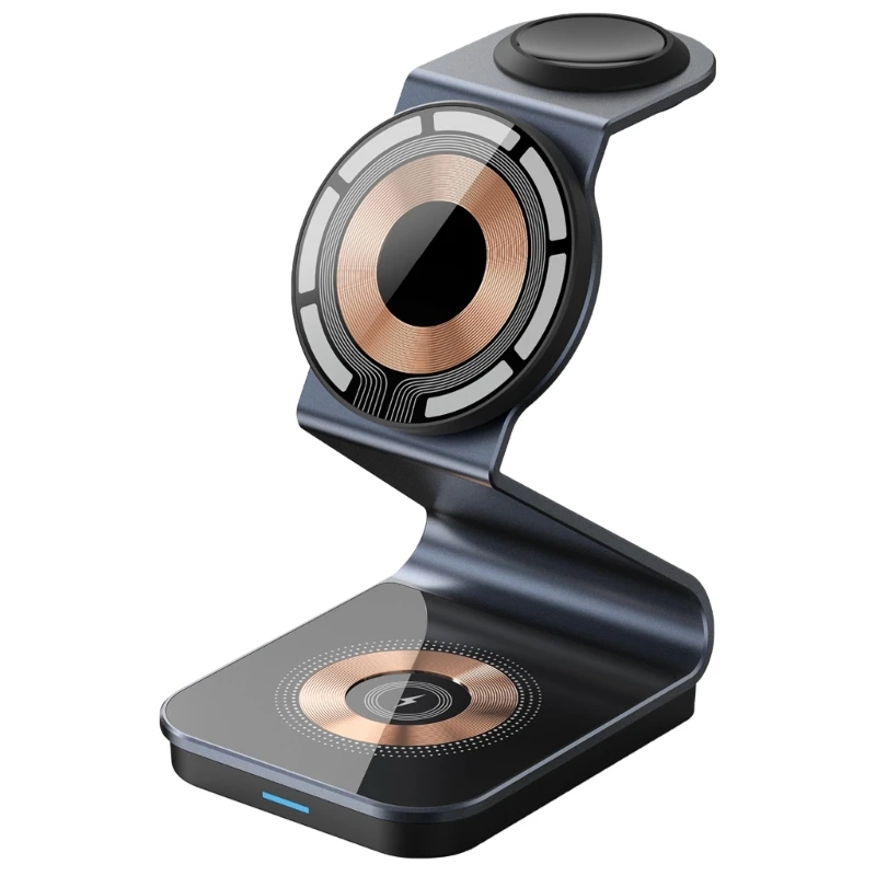 

Эффективная магнитная док-станция Зарядная станция 3 в 1 Подставка для зарядки часов для телефона