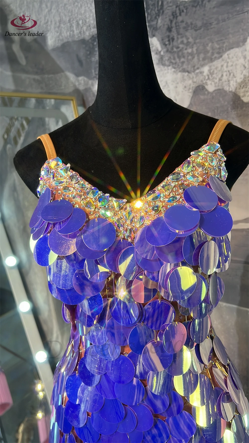 Danseuse latine pour enfants et adultes, haut de gamme, personnalisé, paillettes, pompon, bretelles, Tango, Samba, robe de spectacle en pierre AB