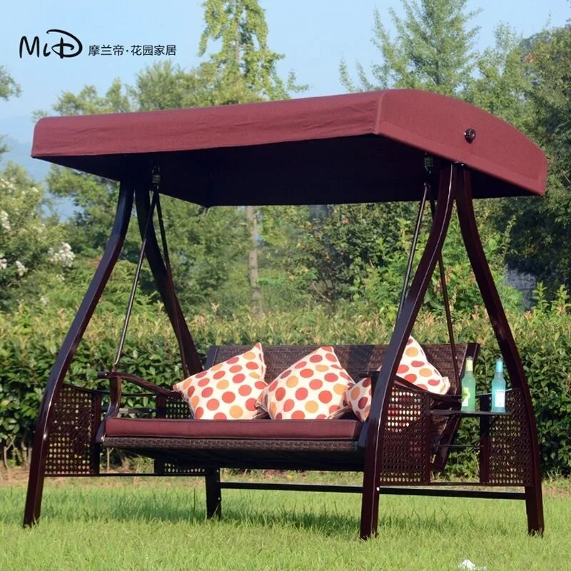Garden Rocking Chair Outdoor Swing Hanging Chair Garden Villa Balcony Rattan Chair Hammock Outdoor