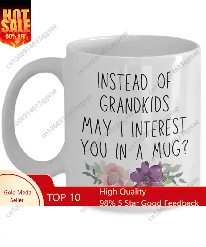 

Funny Mother's Day Mugs Reusable Ceramic Tumbler Cup for Coffee Drinkware - Ideal Gift for Mom - White Color